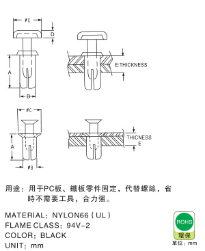 1085 尼龙铆钉说明1